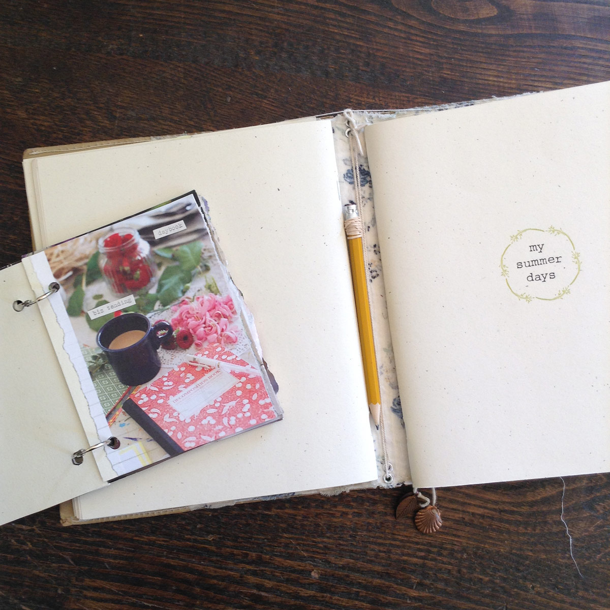 The Book of Hours...pebbles to place and follow through your day. A homemade, papery system by Lesley Austin of Small Meadow-Wild Simplicity. 